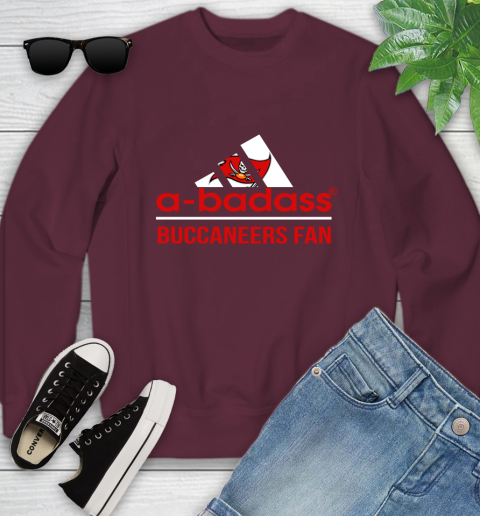 Tampa Bay Buccaneers NFL Football A Badass Adidas Adoring Fan Sports Youth Sweatshirt 4