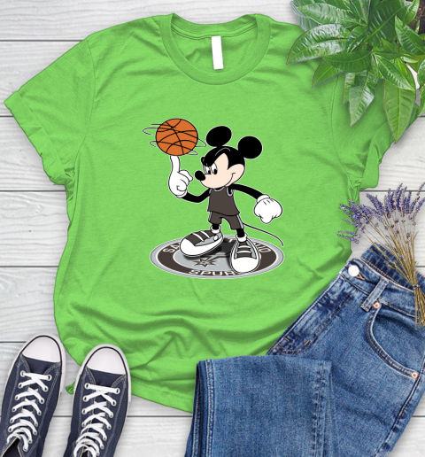 NBA Basketball San Antonio Spurs Cheerful Mickey Disney Shirt Women's T-Shirt 10