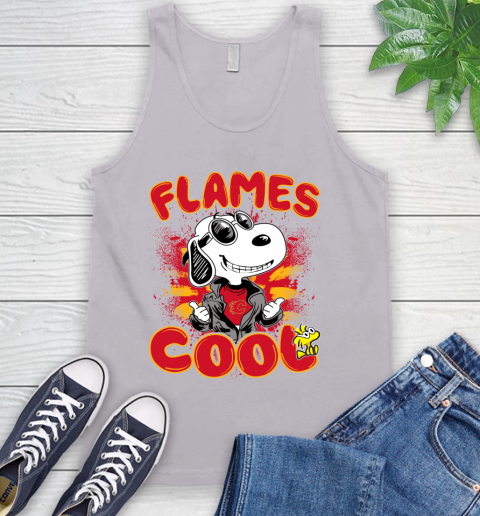 NHL Hockey Calgary Flames Cool Snoopy Shirt Tank Top 3