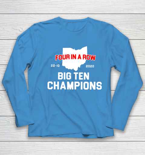 Big Ten Champions Four in a Row 2020 Youth Long Sleeve 5
