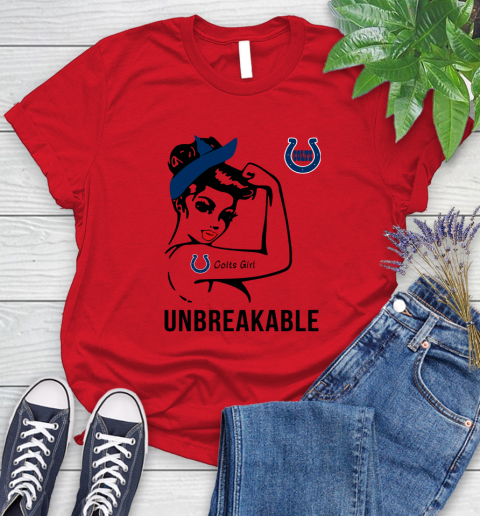 NFL Indianapolis Colts Girl Unbreakable Football Sports Women's T-Shirt 9
