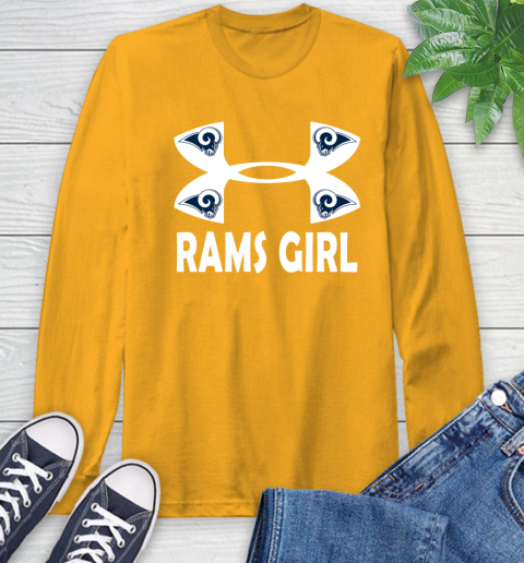 NFL Los Angeles Rams Girl Under Armour Football Sports Long Sleeve T-Shirt 2