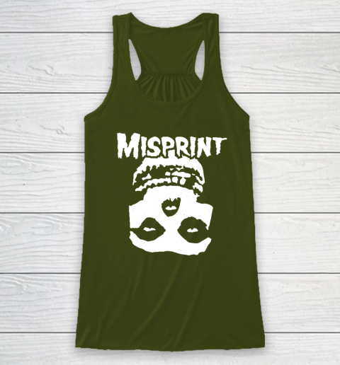 Misprint Skull Funny Misfit Racerback Tank - Image 3