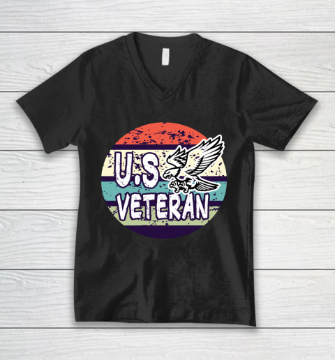 Veteran Shirt Happy Veterans Day US Veteran V-Neck T-Shirt