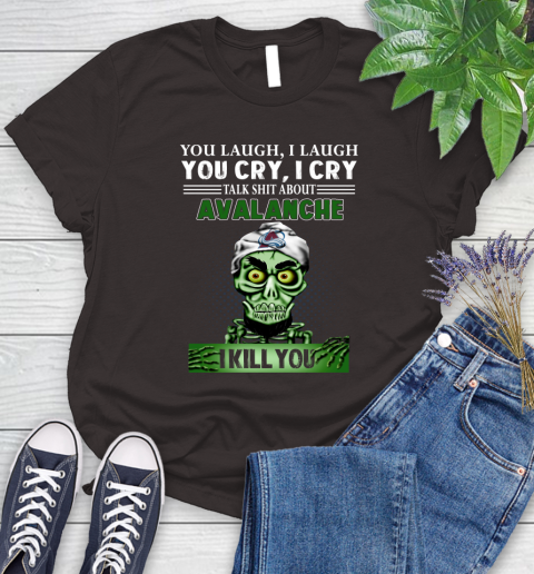 NHL Talk Shit About Colorado Avalanche I Kill You Achmed The Dead Terrorist Jeffrey Dunham Hockey Women's T-Shirt 11