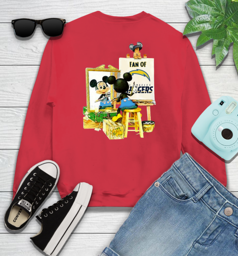 NFL Football Los Angeles Chargers Mickey Drawing Shirt 111