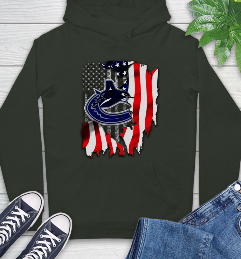 Vancouver Canucks NHL Hockey American Flag Hoodie 12