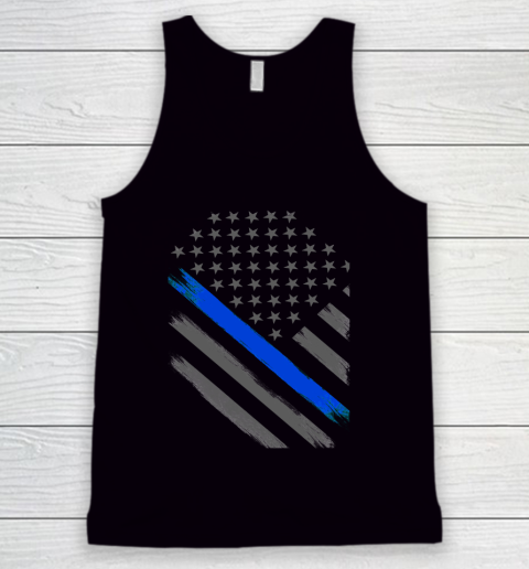 Thin Blue Line Flag Tactical Officer Tank Top