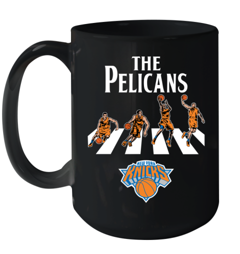 NBA Basketball New York Knicks The Beatles Rock Band Shirt Ceramic Mug 15oz