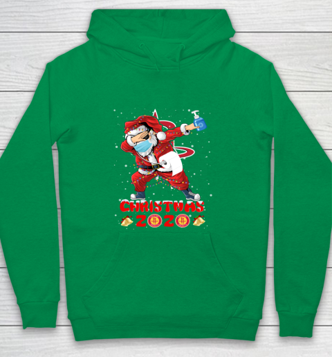 Houston Rockets Funny Santa Claus Dabbing Christmas 2020 NBA Youth Hoodie 4