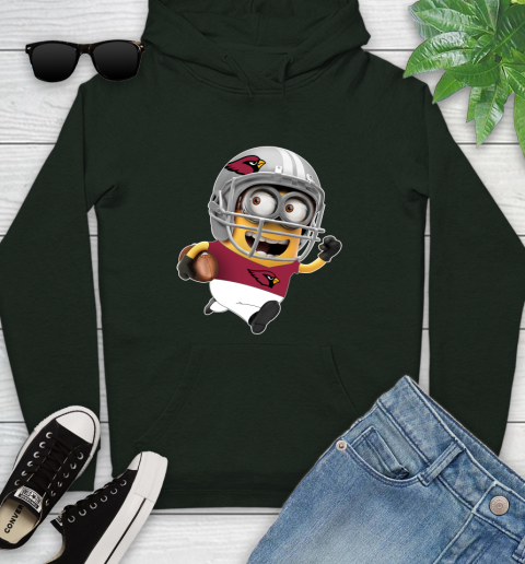 NFL Arizona Cardinals Minions Disney Football Sports Youth Hoodie 13