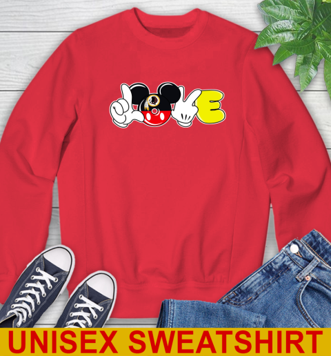 Washington Redskins NFL Football Love Mickey Disney Sports (1) Sweatshirt 10