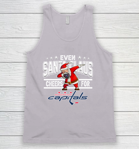 Washington Capitals Even Santa Claus Cheers For Christmas NHL Tank Top 3