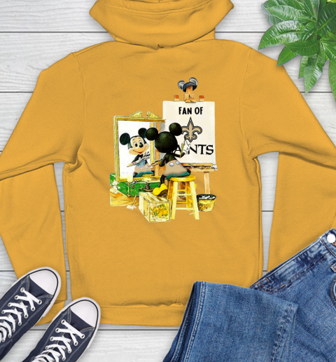 NFL Football New Orleans Saints Mickey Drawing Shirt 14