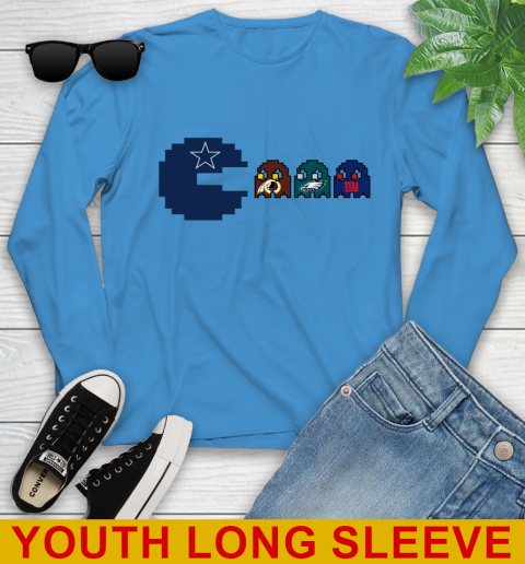 Dallas Cowboy NFL Football Pac Man Champion Youth Long Sleeve 8