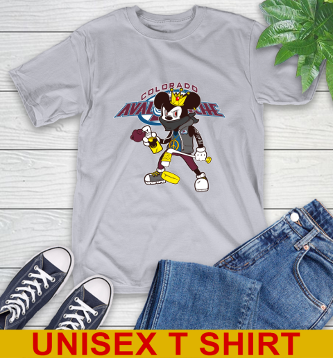 Colorado Avalanche NHL Hockey Mickey Peace Sign Sports T-Shirt 6