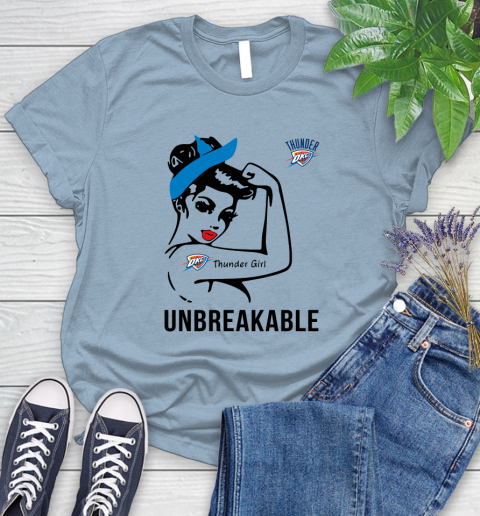 NBA Oklahoma City Thunder Girl Unbreakable Basketball Sports Women's T-Shirt 6