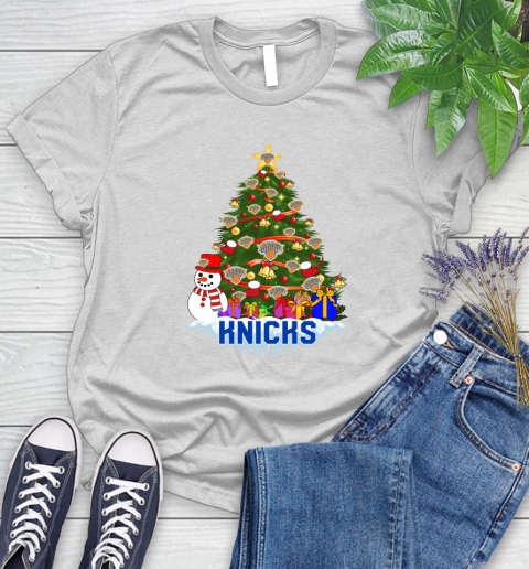New York Knicks Merry Christmas NBA Basketball Sports Women's T-Shirt