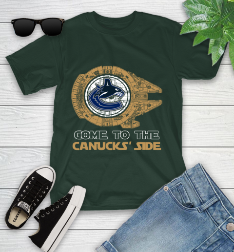 NHL Come To The Vancouver Canucks Wars Hockey Sports Youth T-Shirt 5