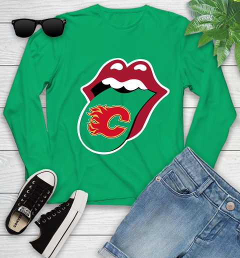 Calgary Flames NHL Hockey Lips I Root For My Team Adoring Fan 130