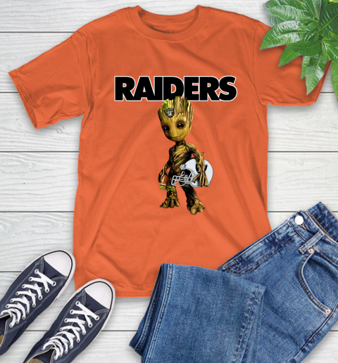 Oakland Raiders NFL Football Groot Marvel Guardians Of The Galaxy T-Shirt 5