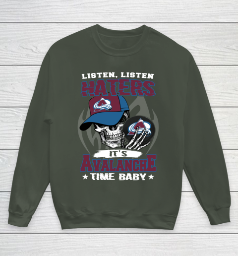 Listen Haters It is BLACKHAWKS Time Baby NHL Youth Sweatshirt 8