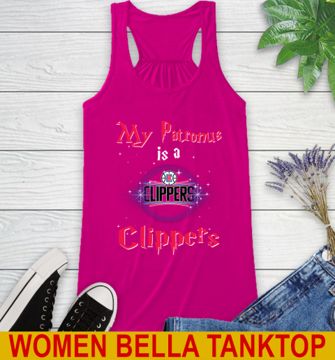NBA Basketball Harry Potter My Patronus Is A LA Clippers Racerback Tank 6