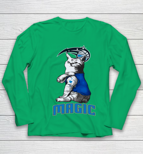 NBA Basketball My Cat Loves Orlando Magic Youth Long Sleeve 4