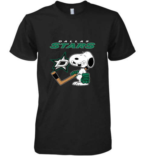 Dallas Stars Ice Hockey Broken Teeth Snoopy NHL Premium Men's T-Shirt