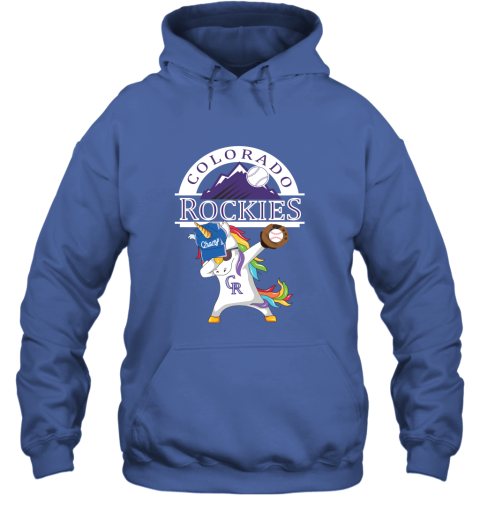 Hip Hop Dabbing Unicorn Flippin Love Colorado Rockies Hoodie