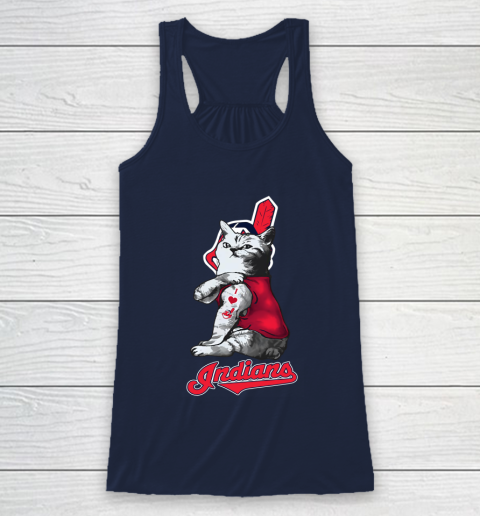 MLB Baseball My Cat Loves Cleveland Indians Racerback Tank 9 MLB Baseball My Cat Loves Cleveland Indians Racerback Tank - Image 9