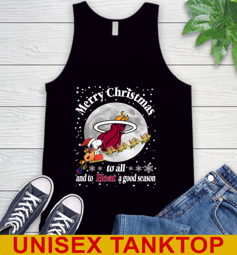 Miami Heat Merry Christmas To All And To Heat A Good Season NBA Basketball Sports Tank Top