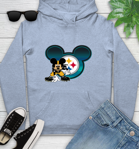 NFL Pittsburgh Steelers Mickey Mouse Disney Football T Shirt Youth Hoodie 10