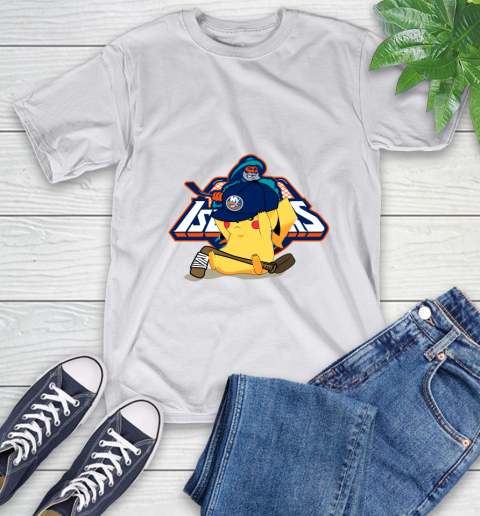 NHL Pikachu Hockey Sports New York Islanders T-Shirt 12