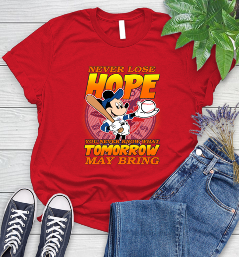 Toronto Blue Jays MLB Baseball Mickey Disney Never Lose Hope Women's T-Shirt 13
