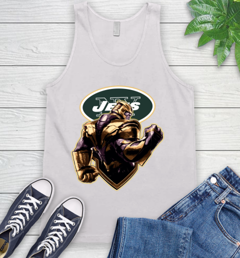 NFL Thanos Avengers Endgame Football Sports New York Jets Tank Top