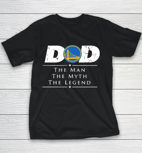 Golden State Warriors NBA Basketball Dad The Man The Myth The Legend Youth T-Shirt