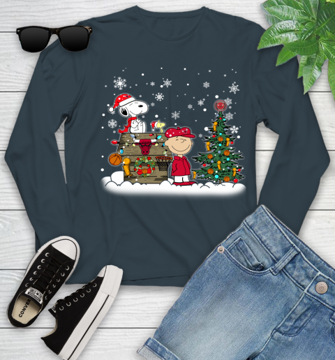 Chicago Bulls NBA Basketball Christmas The Peanuts Movie Snoopy Championship Youth Long Sleeve 9