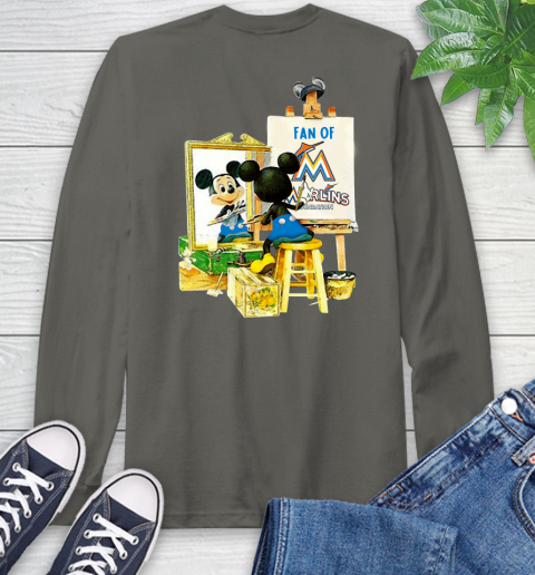 MLB Baseball Miami Marlins Mickey Drawing Shirt 63