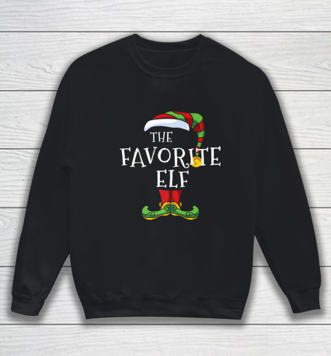 Favorite Elf Family Matching Christmas Group Funny Pajama Sweatshirt