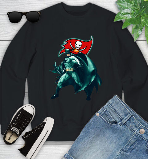 NFL Batman Football Sports Tampa Bay Buccaneers Youth Sweatshirt 2