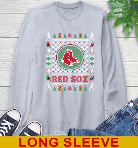 Boston Red Sox Merry Christmas MLB Baseball Loyal Fan Long Sleeve T-Shirt 6