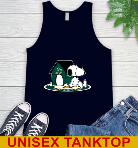 MLB Baseball Oakland Athletics Snoopy The Peanuts Movie Shirt Tank Top 3