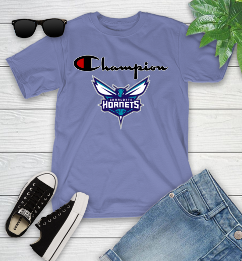 NBA Basketball Charlotte Hornets Champion Shirt Youth T-Shirt 12