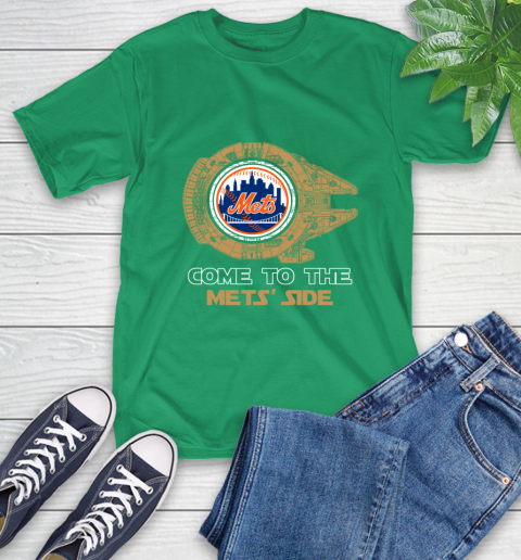 MLB Come To The New York Mets Side Star Wars Baseball Sports T-Shirt 7