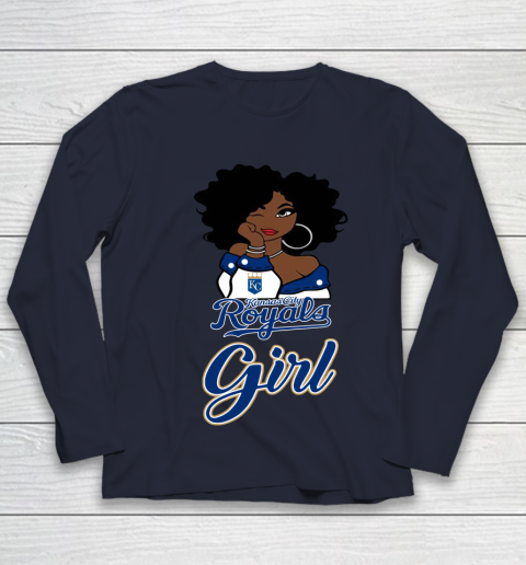 Kansas City Royalss Girl MLB Youth Long Sleeve 3