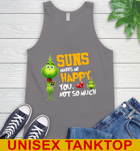 NBA Phoenix Suns Makes Me Happy You Not So Much Grinch Basketball Sports Tank Top 6