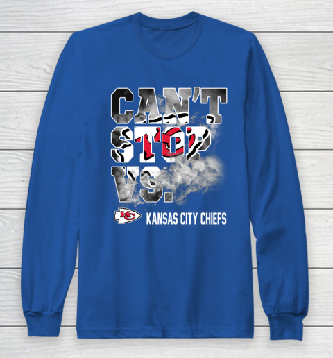 NFL Kansas City Chiefs Can't Stop Vs Long Sleeve T-Shirt 6
