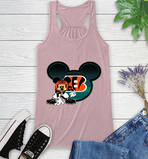 NFL Cincinnati Bengals Mickey Mouse Disney Football T Shirt Racerback Tank 11