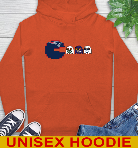 New England Patriots NFL Football Pac Man Champion Hoodie 5